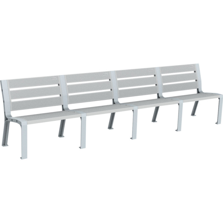Banc public en polyéthylène Modèle