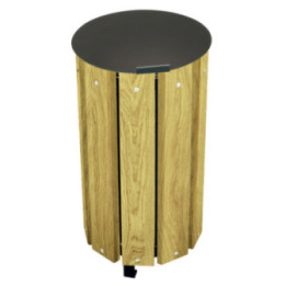 Corbeille extérieure bois Goji 63 L