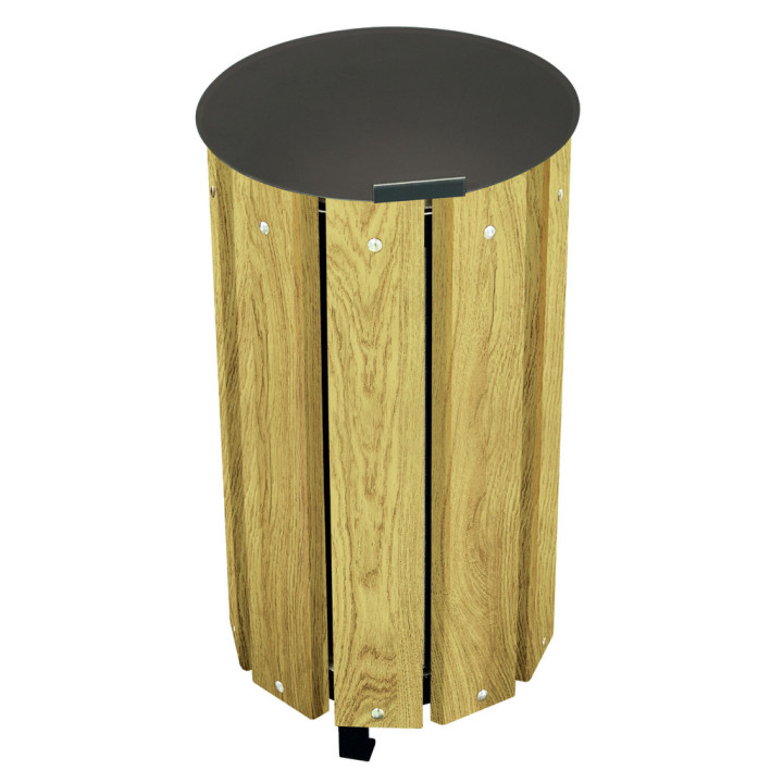 Corbeille extérieure bois Goji 63 L