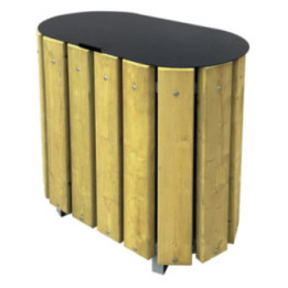 Corbeille extérieure tri Goji 2 x 63 L