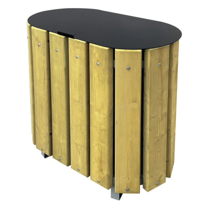 Corbeille extérieure tri Goji 2 x 63 L