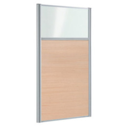 Mixte : // Mélaminé / verre transparent
