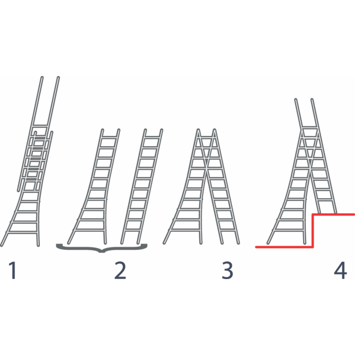 Échelle transformable 2 plans Pronor