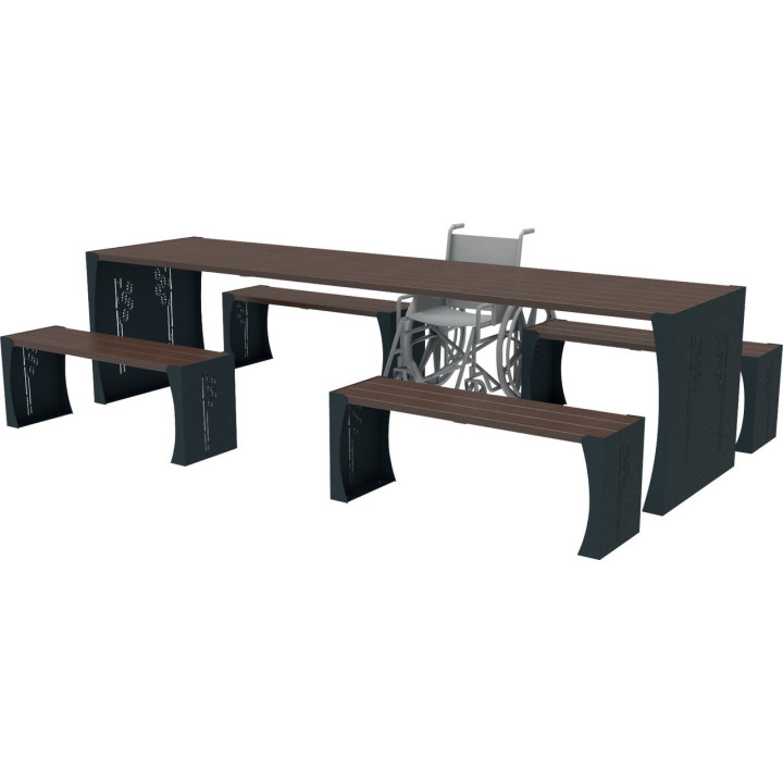 Grande table pique-nique de collectivité Pinsot