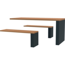 Table pique nique fixation murale Charavines