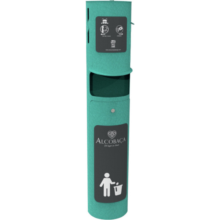 Corbeille et distributeur hygiène canine Penanga