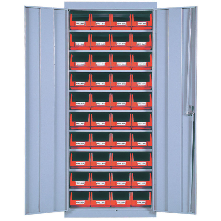 Armoire 40 bacs de 4 L // avec portes