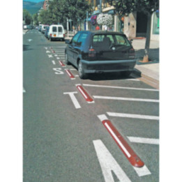 Séparateur de voies franchissable