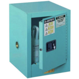 Armoire de sécurité à produits corrosifs bleue