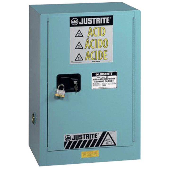 Armoire de sécurité à produits corrosifs bleue