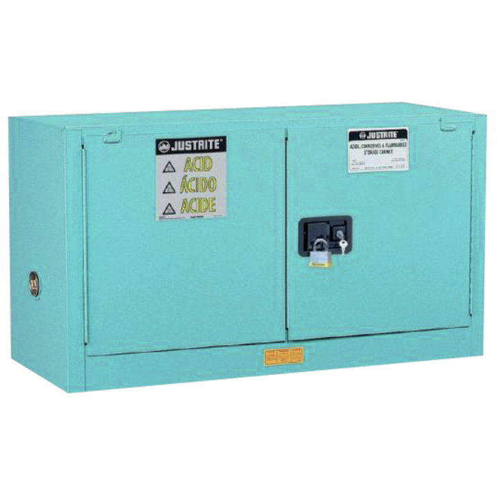 Armoire de sécurité à produits corrosifs bleue