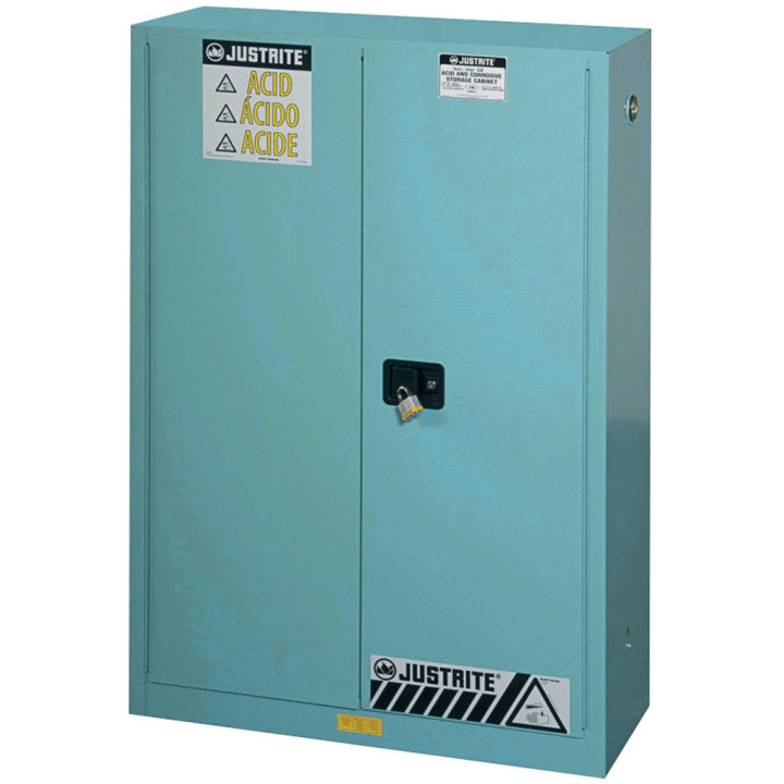 Armoire de sécurité à produits corrosifs bleue