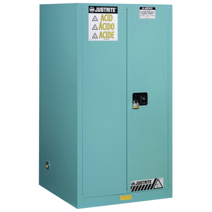 Armoire de sécurité à produits corrosifs bleue