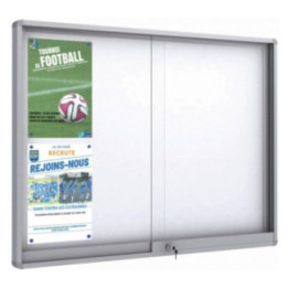 Vitrine affichage coulissante Display