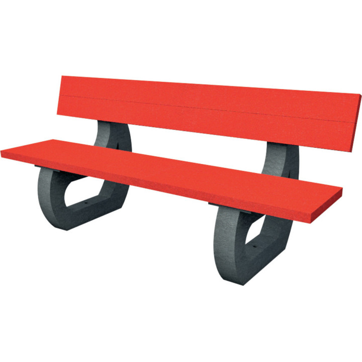 Gamme banc et banquette plastique recyclé Parc