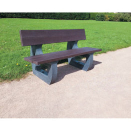 Gamme banc et banquette plastique recyclé Parc Éco