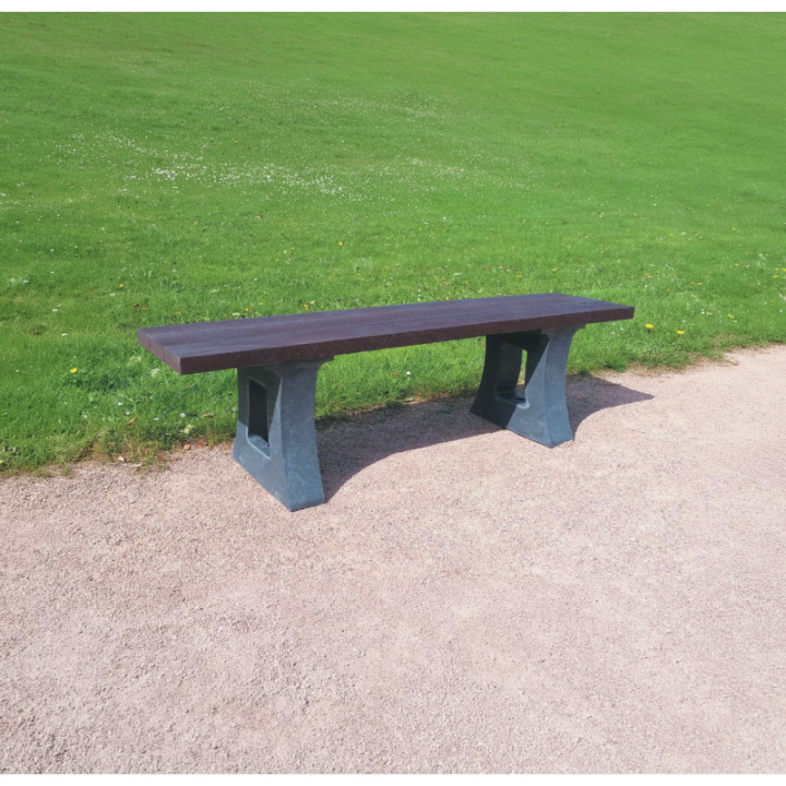 Gamme banc et banquette plastique recyclé Parc Éco