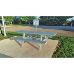 Table pique-nique plastique recyclé Parc accès PMR