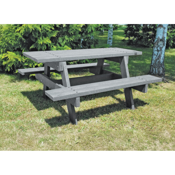 Table pique-nique plastique recyclé Parc Éco