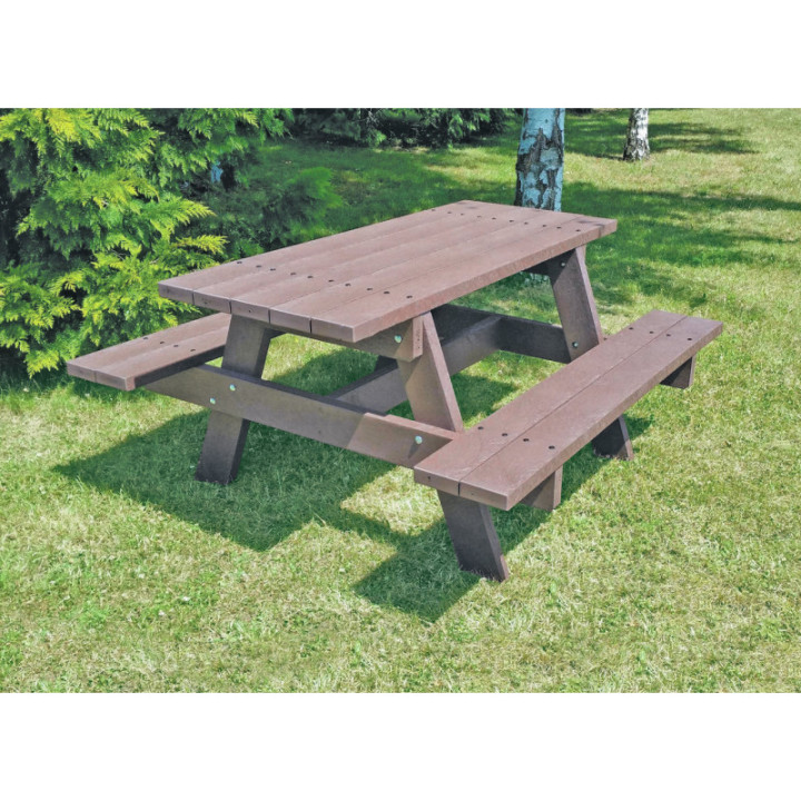 Table pique-nique plastique recyclé Parc Éco
