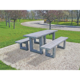 Table pique-nique plastique recyclé Escapade
