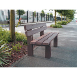 Gamme banc et banquette plastique recyclé Madrilène