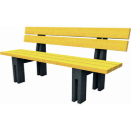 Gamme banc et banquette plastique recyclé Madrilène