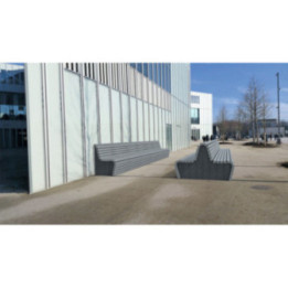 Banc urbain recyclé gamme Bulle
