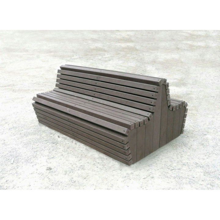 Banc urbain recyclé gamme Bulle