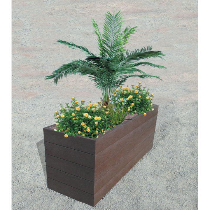 Jardinière plastique recyclé Espace