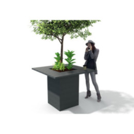 Table mange debout plastique recyclé Espace