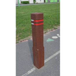 Borne plastique recyclé double bande
