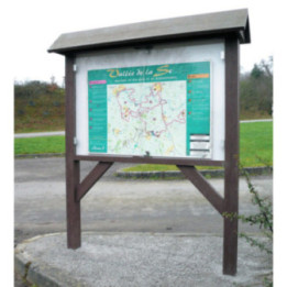 Panneau d'affichage recyclé