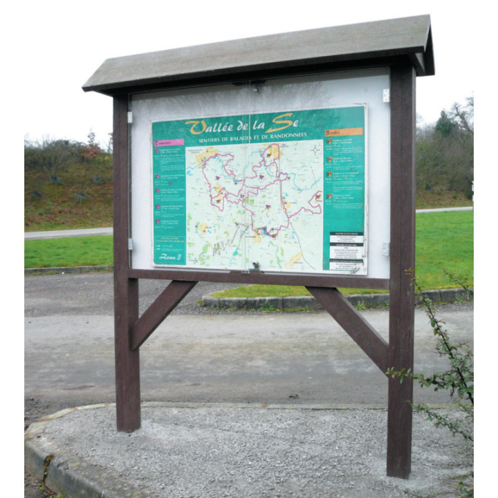Panneau d'affichage recyclé