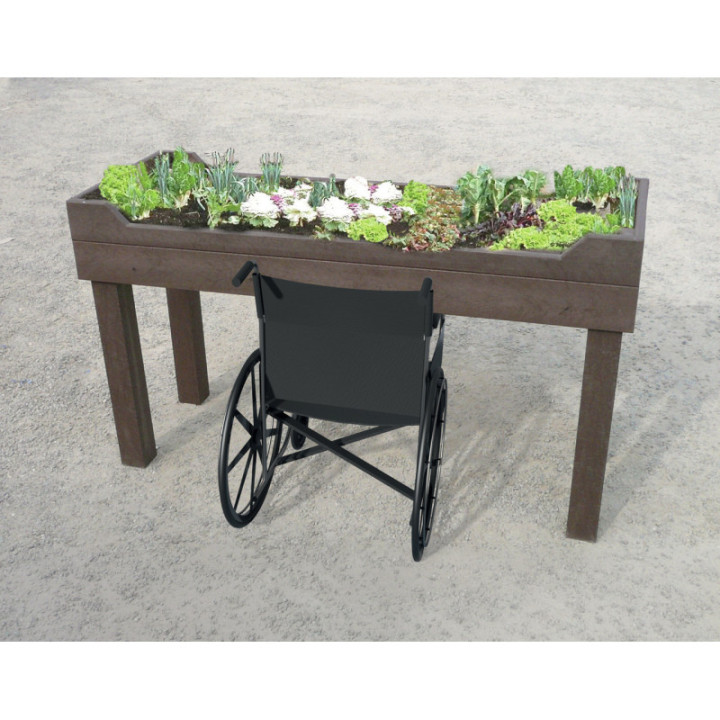 Table de plantation plastique recyclé rectangulaire