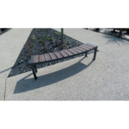 Banc et banquette plastique recyclé Élégance