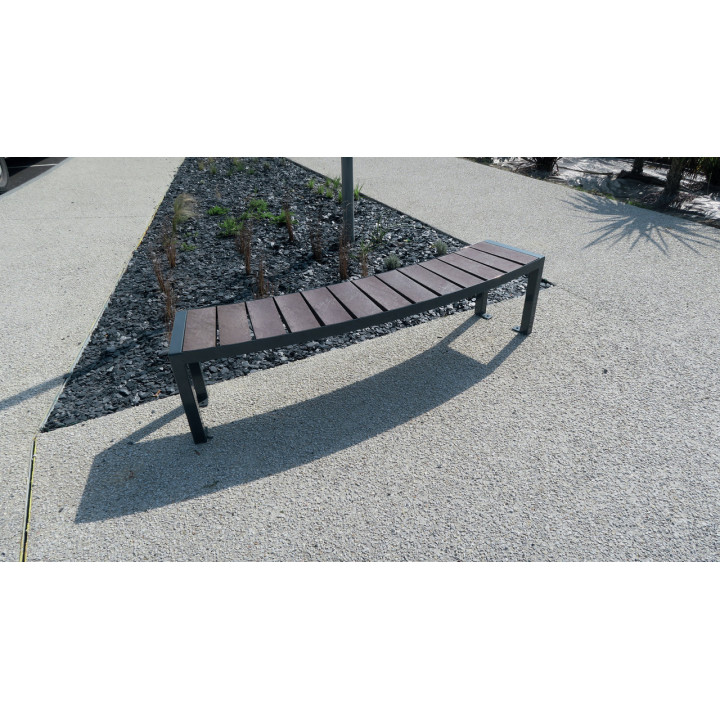 Banc et banquette plastique recyclé Élégance