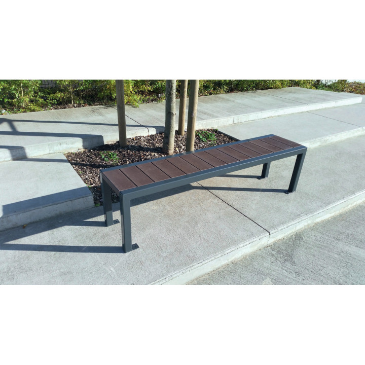 Banc et banquette plastique recyclé Élégance