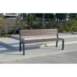 Banc et banquette plastique recyclé Élégance