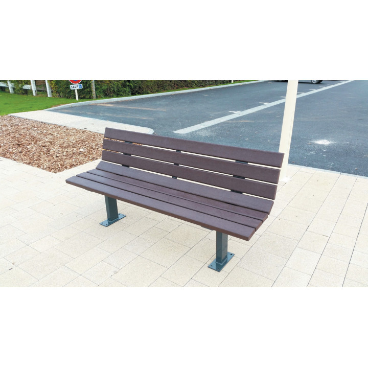 Banc plastique recyclé Bilbao