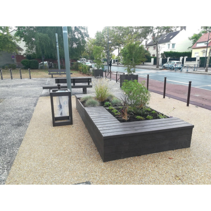 Banquette plastique recyclé Eden