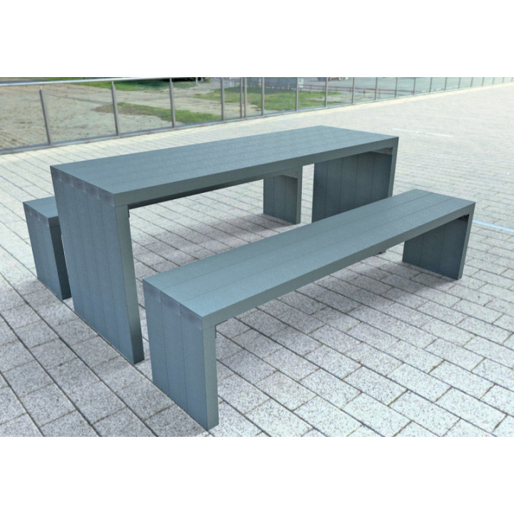 Table pique-nique plastique recyclé Arche