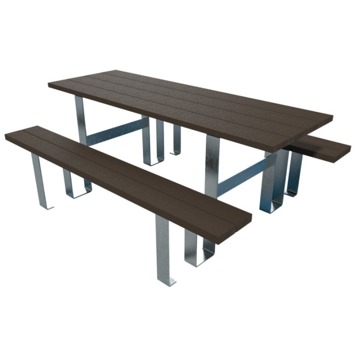 Table pique-nique plastique recyclé Ajaccio