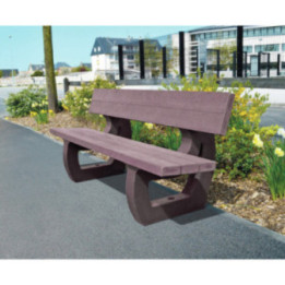 Goujon de fixation mobilier urbain plastique recyclé