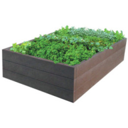 Mini jardin plastique recyclé rectangulaire