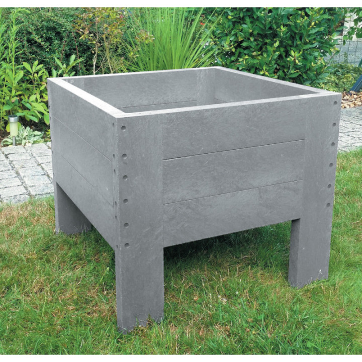 Mini jardin surélevé plastique recyclé carré