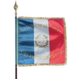 Drapeau de prestige en satin