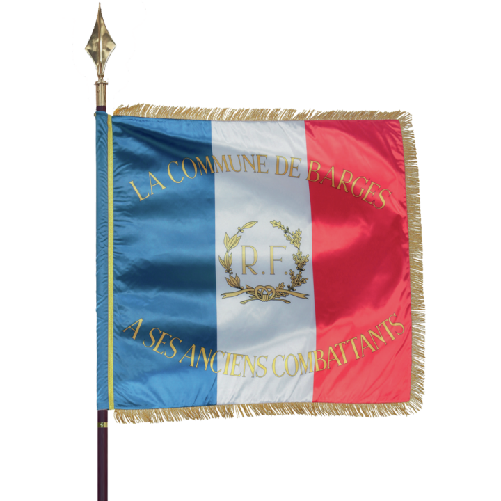 Drapeau de prestige en satin