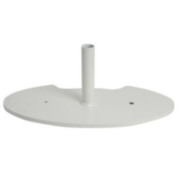 Pied porte-drapeaux en acier
