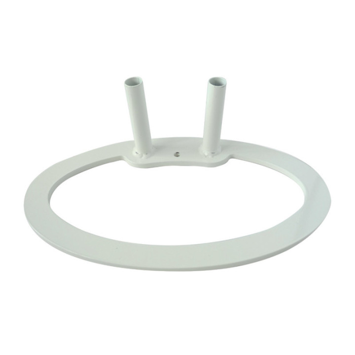 Pied porte-drapeaux en acier